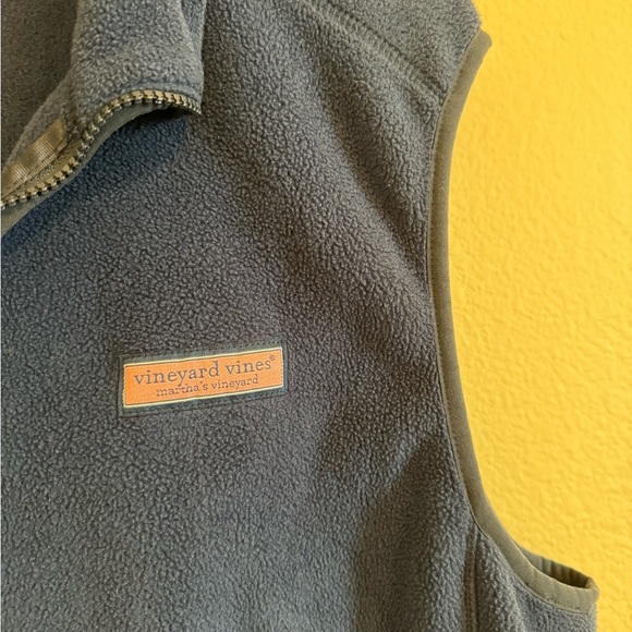Vineyard Vines Men’s navy Medium Sweater Fleece Vest - Picture 4 of 15
